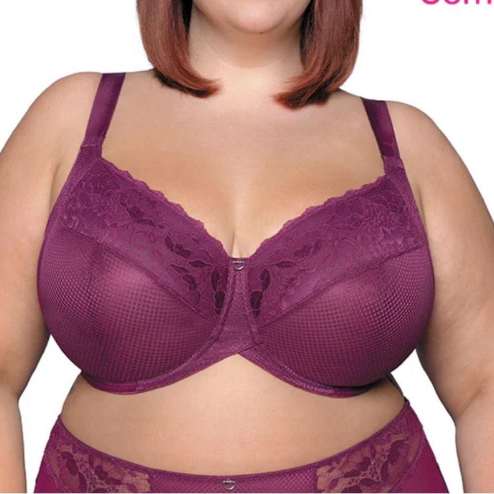 Curvy Kate Delightfull Unlined Underwire Bra - UK 34GG / US 34J - Plum